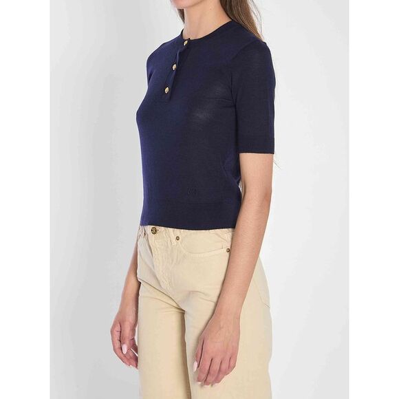 Celine Women Triomphe Navy Polo - Picture 2 of 4
